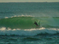 Parksey Tube riding Byron Bay