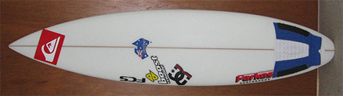 Gun Version of Rounded Square/Squash Tail Surfboard